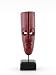 Masks Red Hand Carved Stone African Art on Stand Statue Home Decor
