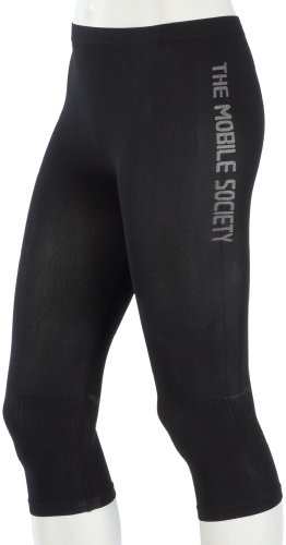 The Mobile Society Damen Funkionsunterw&auml;sche 3/4 Tight, schwarz (black), S