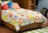 Logik Loft Lower Bunk on Casters in Sunny Pine by South Shore