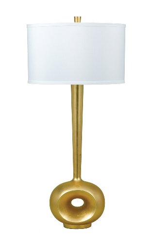 Candice Olson Lighting Basie Table Lamp, Gold/White 
