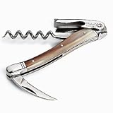 Chateau Laguiole Aubrac Horn Waiter Style Corkscrew (Brown