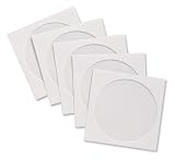 CD/DVD Window Envelopes, 5"x5", 100 EA/BX, White (CCS26500) Category: CD and DVD Sleeves
