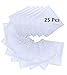 MileyMarla Ladies Embroidery Cotton White Handkerchiefs Lace Wedding HankiesE-25pcs