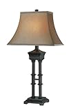 IMAGE OF Lite Source C41020 Franz Table Lamp, Antique Bronze with Square Fabric Shade