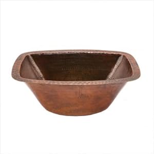 Bundle-60 Rectangle Hammered Copper Bathroom Sink in Oil Rubbed Bronze (Set of 2)