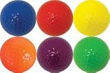 Mini Putt Golf Colored Golf Balls, Set Of 12 (2 Each Color)