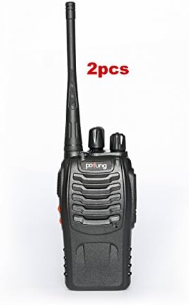 1 Pair Pofung BF-888S UHF FM Transceiver High Illumination Flashlight Walkie Talkie Two-Way Radio