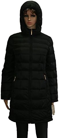Michael Kors packable long hooded jacket AUTHENTIC down coat $240 in black