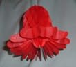 Honeycomb Bells - Bridal/Wedding/Anniversary Decor - 3" (6 count) - Red