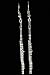 Flute Earrings - Silver