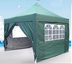 10x10' Quictent Green Ez Pop up Canopy Gazebo Party Wedding Tent with 4 Walls/steel Joints