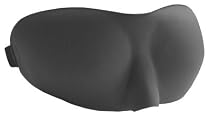 Dream Essentials Sweet Dreams Contoured Sleep Mask with Earplugs and Travel Pouch - Black