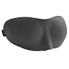 Dream Essentials Sweet Dreams Contoured Sleep Mask with Earplugs and Travel Pouch ~ Black