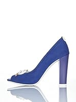Galliano Zapatos peep toe (Azul Royal)