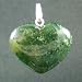 Healing Moss Agate Heart Pendants