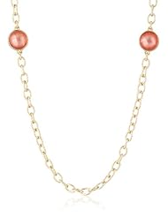 Napier "Sea Bubbles" Gold-Tone Coral Strandage Necklace, 42"