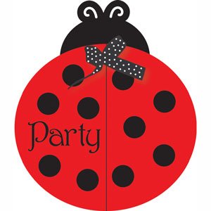 Ladybug Fancy Party Invitations (8 ct)