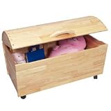 Gift Mark Treasure Chest Toy Box - Natural