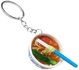 Japanese Fun: Realistic Food Key Chain - Ramen Bowl with Chicken