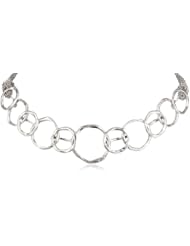 The SAK Organic Cage Silver Necklace, 16"+3" Extender