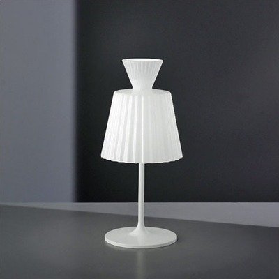 Katerina T Table Lamp Glass Color: Gloss White 