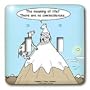 Rich Diesslins Funny Cow Cartoons - Cow Guru - Cow Incidents - Light Switch Covers - double toggle switch