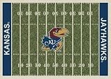 Kansas Jayhawks 5 4 x 7 8 NCAA Home Field Area Rug
