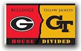 Georgia Bulldogs / Georgia Tech Yellow Jackets Rivalry 3'x5' Flag