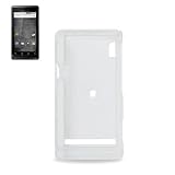New Fashionable Perfect Fit Hard Protector Skin Cover Cell Phone Case WITH CLIP for Motorola Droid A855 Verizon - CLEAR