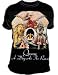 Queen A DAY AT THE RACES Big Print Adult Black T-shirt