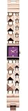 Image of Diesel DZ5133 Rose Gold Bracelet Watch With Purple Dial