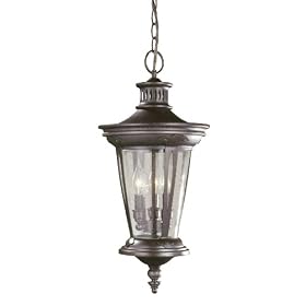 World Imports Lighting 74263-89 Northampton 3-Light Exterior Hanging Lantern, Bronze