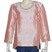 Womens Pink Shirt Silk Long Sleeve Top Blouse Embroidery Size L