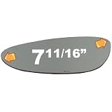 1997-2004 PORSCHE BOXSTER Flat, Driver Side Replacement Mirror Glass by Automotive Mirror Glass