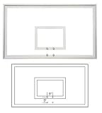 FT232 First Team 72in x 42in Glass Basketball Backboard