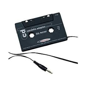 Car Black Cassette tape Adaptor for MP3 iPod Nani CD MD
