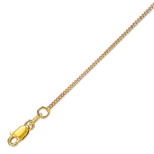 10K Necklace - 18 Inch Gourmette Chain - JewelryWeb