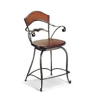 Maynard Counter Height Bar Stool (24-1/2"H seat, 32"H arms) - Frontgate