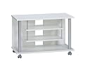Maja - 18988835 - Meuble TV &agrave; roulettes - 800 x 545 x 400 mm - Blanc uni