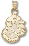 Georgia Bulldogs Solid 10K Gold Bulldog Head Pendant