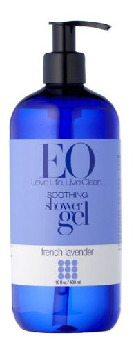 EO Shower Gel, French Lavender, 16-Ounce Bottles (Pack of 2)
