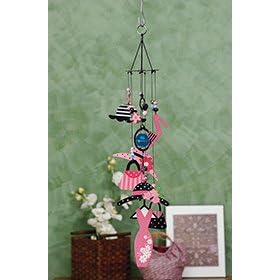 20 Inch Vibrant Garden Home Dcor Metal Wind Chimes - Dress,Shoe,Purse from Garden Shoes