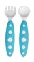 Boon Modware Toddler Utensils, Blue and White