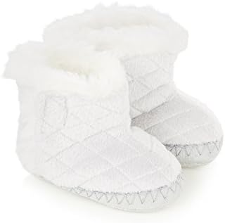 Monsoon Girls Baby Quilted Slipper Boot Size 18-24 Months Grey