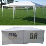 10 x 20 White Party Tent Gazebo Canopy with Sidewalls