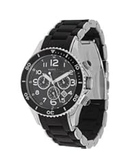 MARC JACOBS MBM2551 Womens Black Silicone Wrapped Stainless Steel Watch
