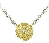 Textured Disc with Diamonds on Diamond Chain .16cttw