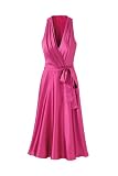 Spiegel Spiegel Sleeveless Wrap Dress in Silk Charmeuse