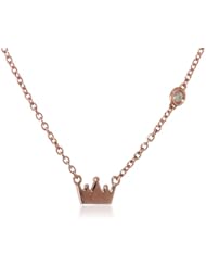 Shy by Sydney Evan Crown Diamond Bezel Necklace, 16.25"