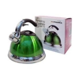 GREEN STAINLESS STEEL 3.5 LITRE KETTLE - GAS ELECTRIC